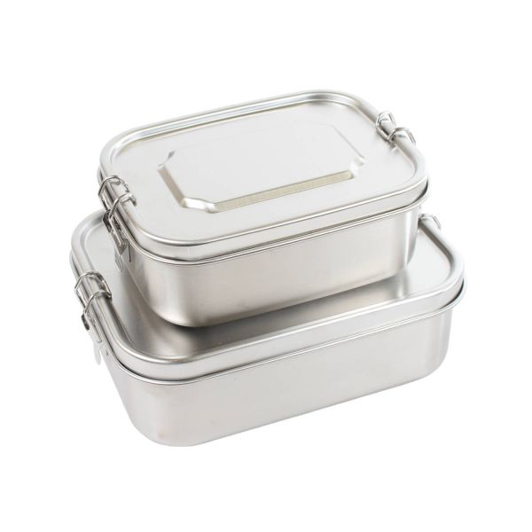 Lunchbox - Brotdose aus Edelstahl, auslaufsicher