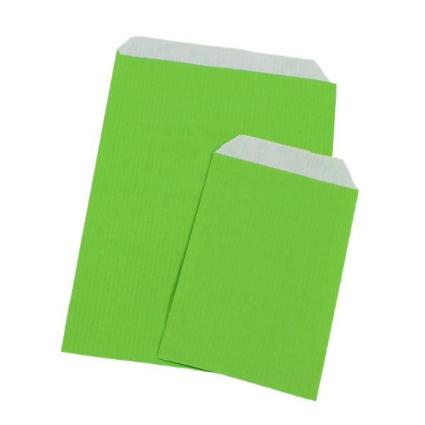 Flachbeutel aus Papier, hellgrün