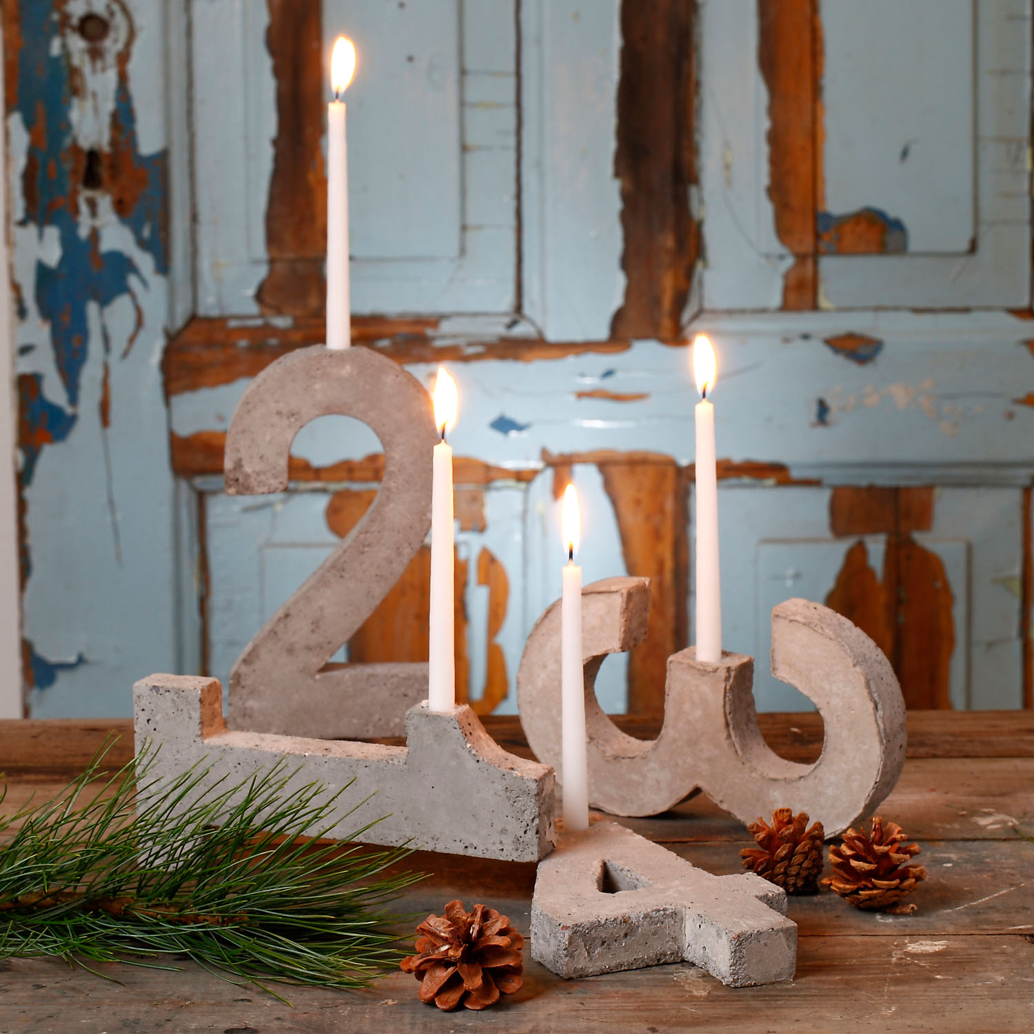 Metalleinsätze für Kerzen, 18 Stück sortiert | BODA Creative