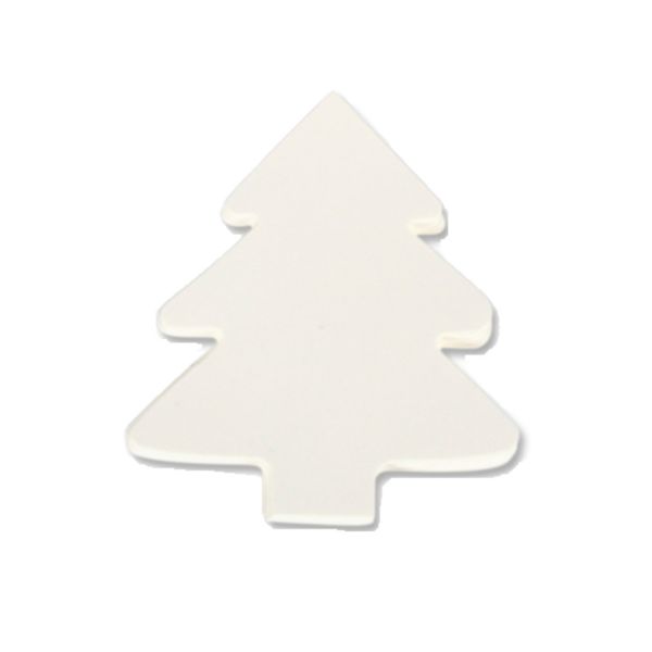 Weihnachtsbaum aus Karton ca. 8 x 9,5 cm, 30 Stück, weiß