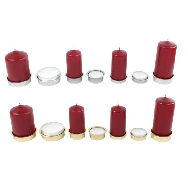 Kerzeneinsatz für Teelichte und Stumpenkerzen Kerzenhalter
