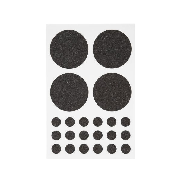 Kreise schwarz Glitzer, selbstklebend, 88 Stück
