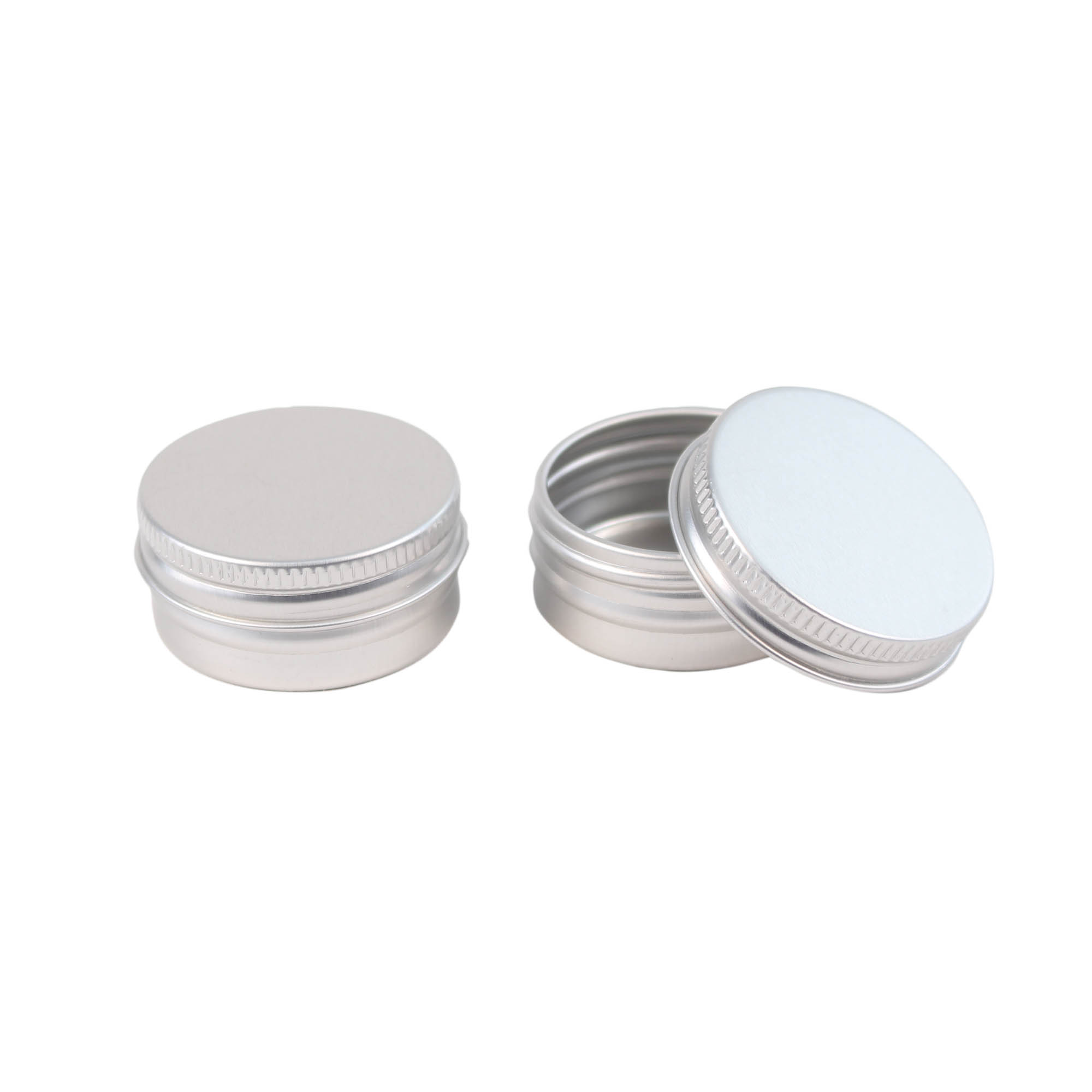 5 uralte runde Mini Blechdosen mit Glasdeckel für Modeladen Kaufladen je 2 cm 